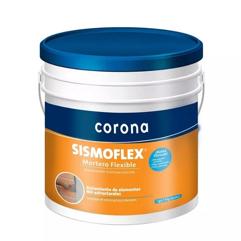 Mortero SISMOFLEX Gris Galón Corona