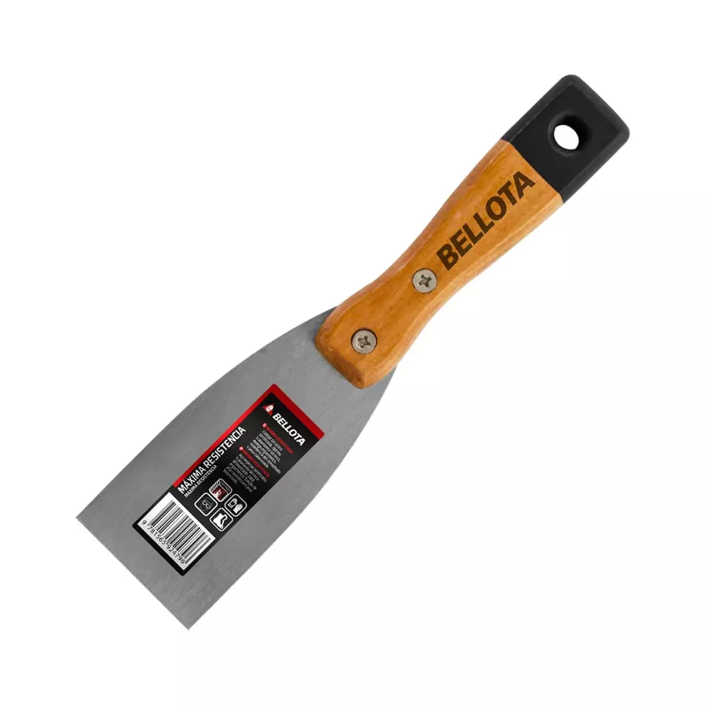 Espátula Flexible mango madera 3" 55890 Bellota