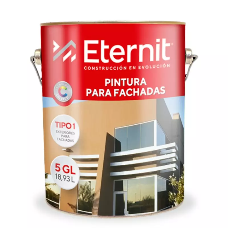 Pintura para fachadas blanco nieve 5gl Eternit Pintura para fachadas blanco nieve 5gl Eternit