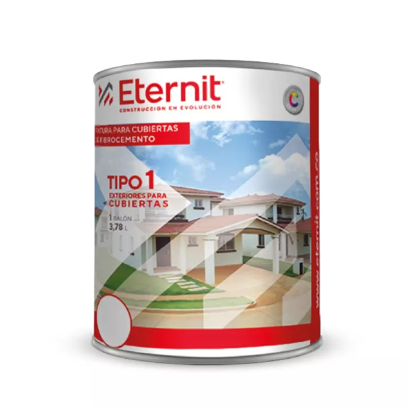 Pintura para cubierta tipo 1 exteriores verde aceituna 1 galón Eternit Pintura para cubierta tipo 1 exteriores verde aceituna 1 galón Eternit