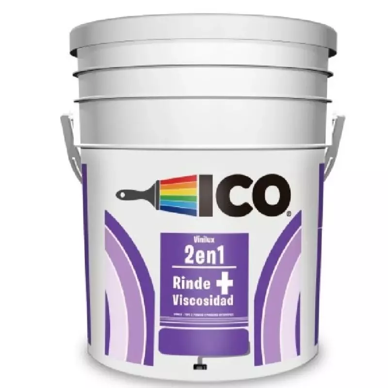 Pintura tipo 2 Vinilux Blanco Caneca 5 galones Ico Pintura tipo 2 Vinilux Blanco Caneca 5 galones Ico