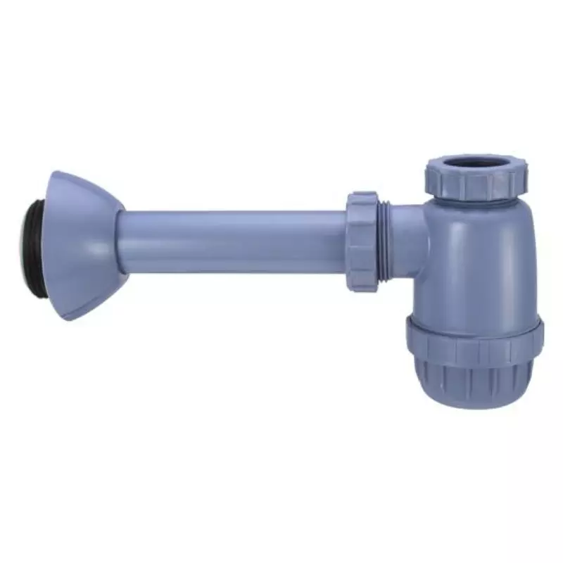 Sifón en Botella plástico 11/4" color gris Gricol Sifón en Botella plástico 11/4" color gris Gricol