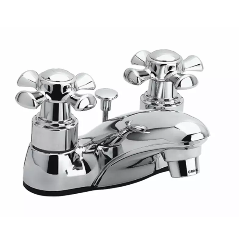 Grifería lavamanos balta cruceta 4 pulgadas cromo Grival Grifería lavamanos balta cruceta 4 pulgadas cromo Grival