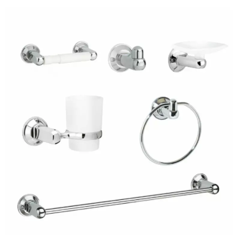 Kit de accesorios para baño Nilo x 6 Cromo Grival Kit de accesorios para baño Nilo x 6 Cromo Grival