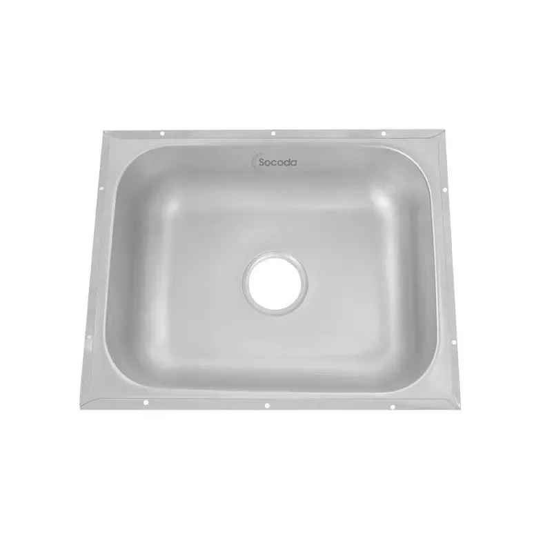 Lavaplatos submontar ideal sencillo satinado 55 x 43 cm Socoda Lavaplatos submontar ideal sencillo satinado 55 x 43 cm Socoda