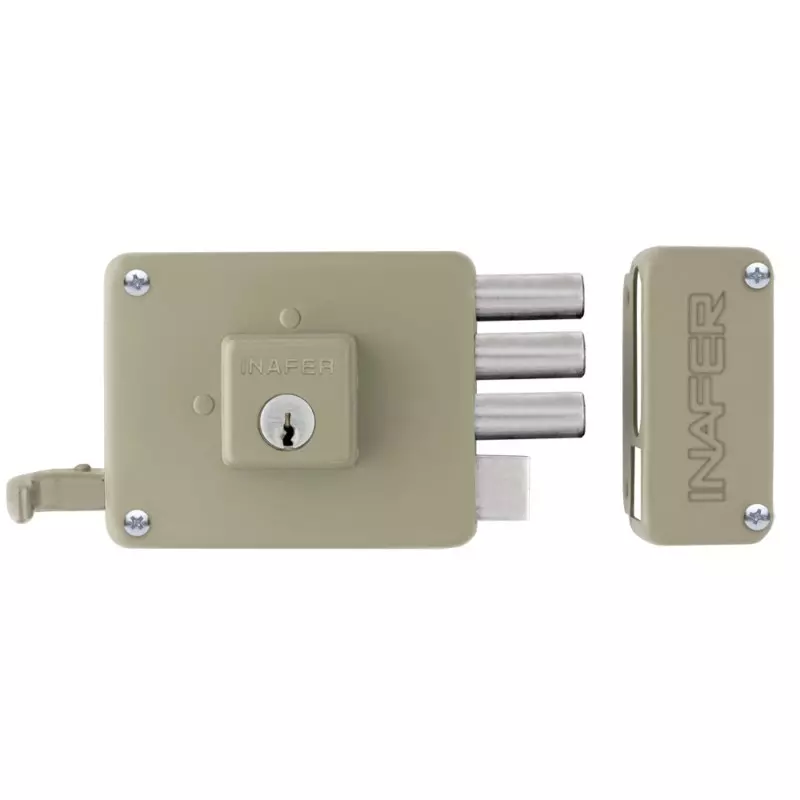 Cerradura de sobreponer C333 Mega derecha Inafer Cerradura de sobreponer C333 Mega derecha Inafer