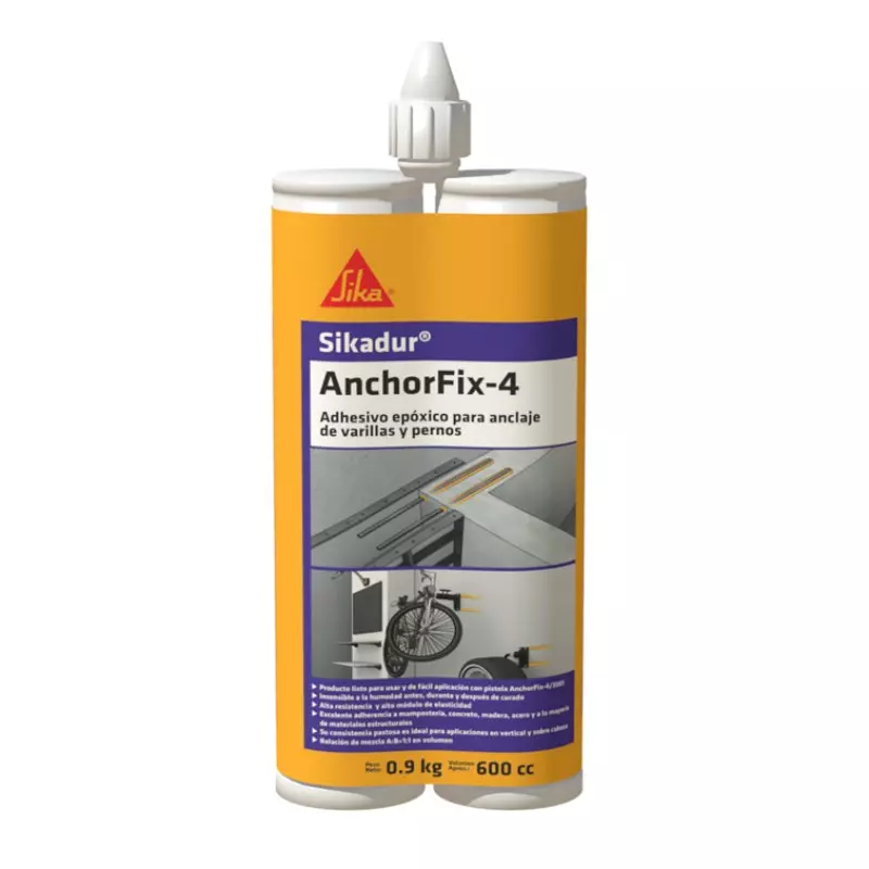 Sikadur Anchorfix 4 Adhesivo De Anclaje De Varillas Y Pernos x 600 ml Sika Sikadur Anchorfix 4 Adhesivo De Anclaje De Varillas Y Pernos x 600 ml Sika