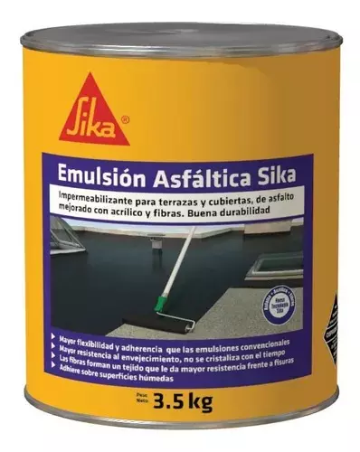 Emulsión Asfáltica Sika X 3.5 Kg Sika Emulsión Asfáltica Sika X 3.5 Kg Sika