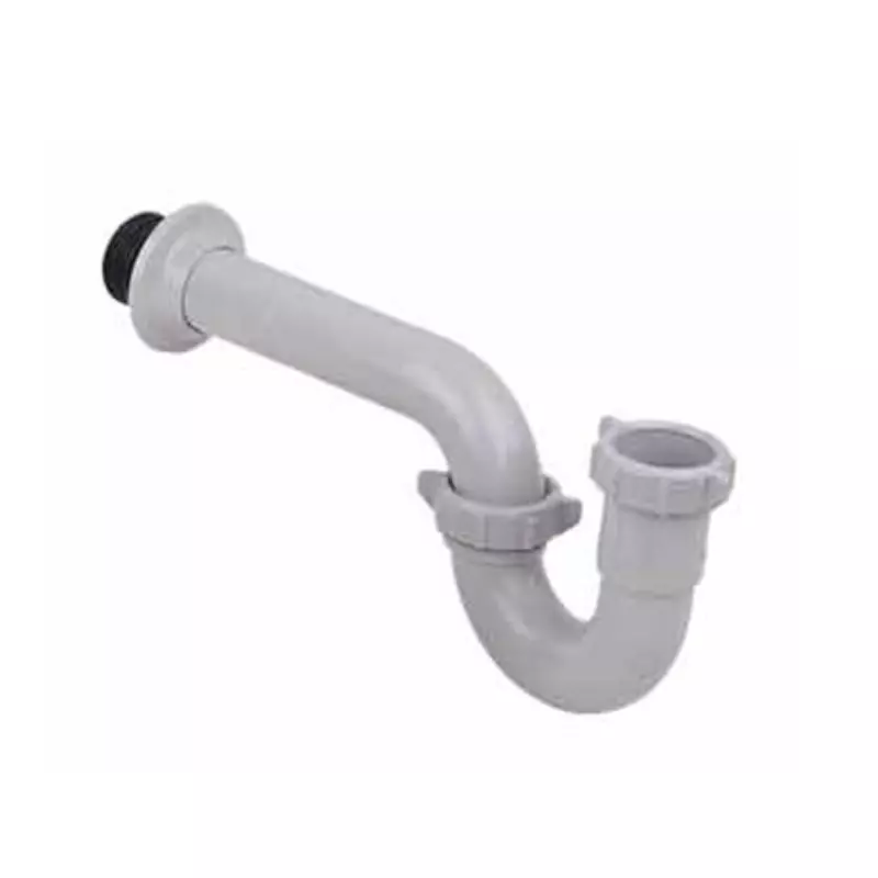 Sifón en P Gris con adaptador Grival Sifón en P Gris con adaptador Grival
