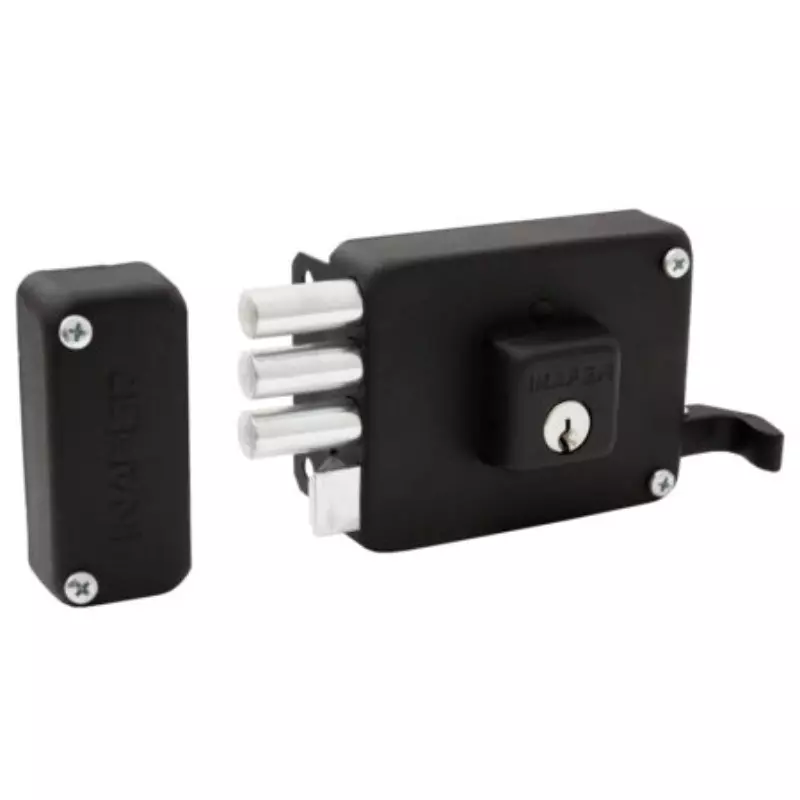 Cerradura para entrada principal C333 Mega Black Derecha Inafer Cerradura para entrada principal C333 Mega Black Derecha Inafer