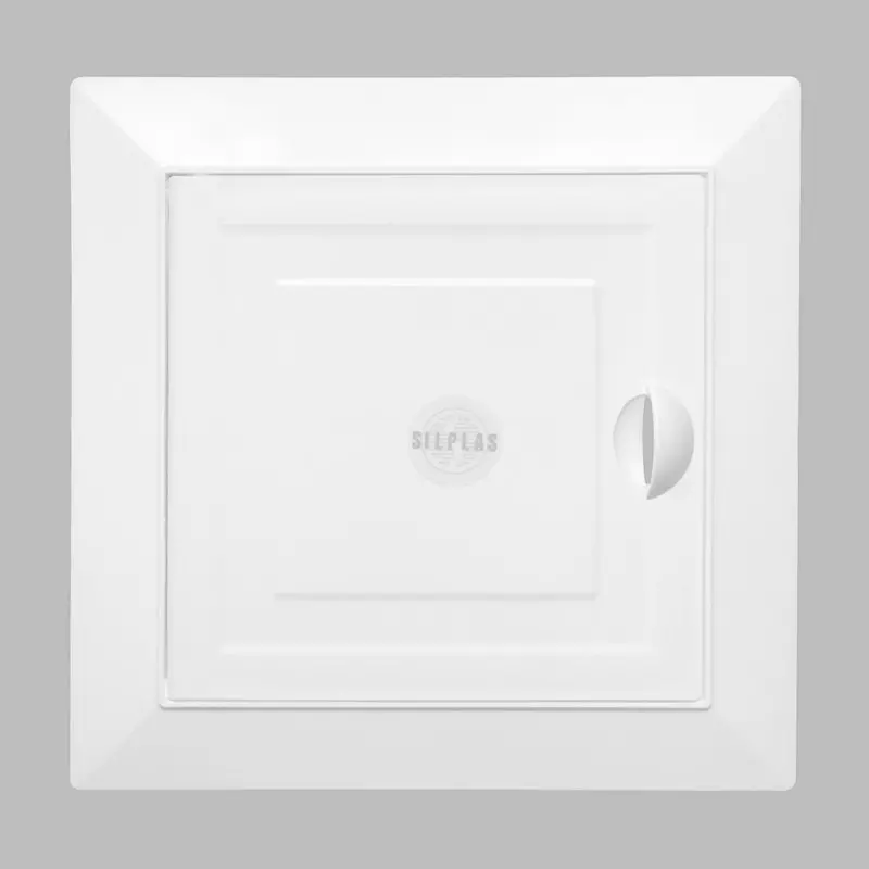 Tapa registro de 20X20 Cms Ext. 15X15 Cms Int. blanco nieve Silplas Tapa registro de 20X20 Cms Ext. 15X15 Cms Int. blanco nieve Silplas