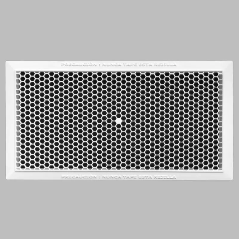 Rejilla Colmena Ventilación Gas 45X25 Cms Ext.41X21 Cms Int. blanco nieve Silplas Rejilla Colmena Ventilación Gas 45X25 Cms Ext.41X21 Cms Int. blanco nieve Silplas