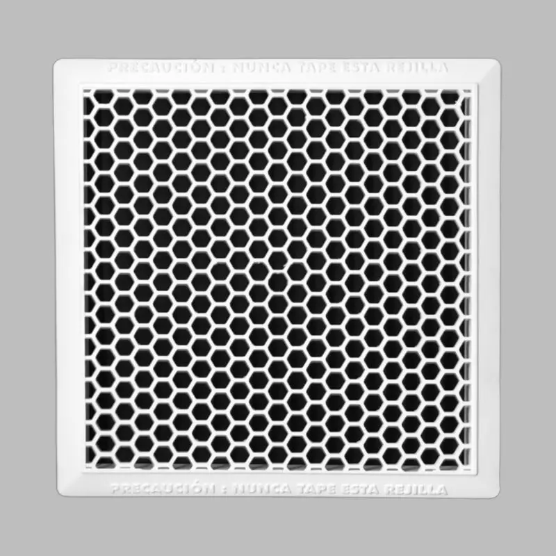 Rejilla Colmena Ventilación Gas de 22,5X22,5 Cms Ext.20X20 Cms Int. blanco nieve Silplas Rejilla Colmena Ventilación Gas de 22,5X22,5 Cms Ext.20X20 Cms Int. blanco nieve Silplas
