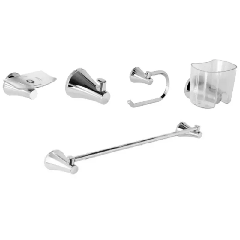 Kit de accesorios para baño contempra x 5 Gricol Kit de accesorios para baño contempra x 5 Gricol