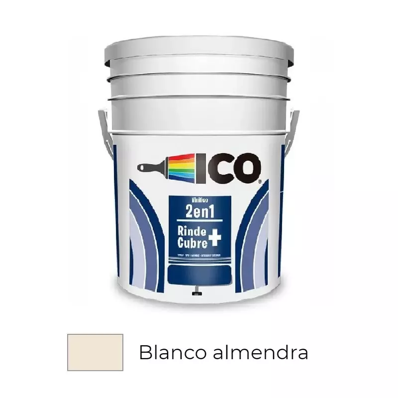 Pintura Vinílico Blanco Almendra para interiores Caneca 5 Galones Ico Pintura Vinílico Blanco Almendra para interiores Caneca 5 Galones Ico
