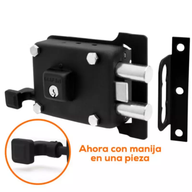 Cerradura de sobreponer C999 Black ultra derecha Inafer Cerradura de sobreponer C999 Black ultra derecha Inafer