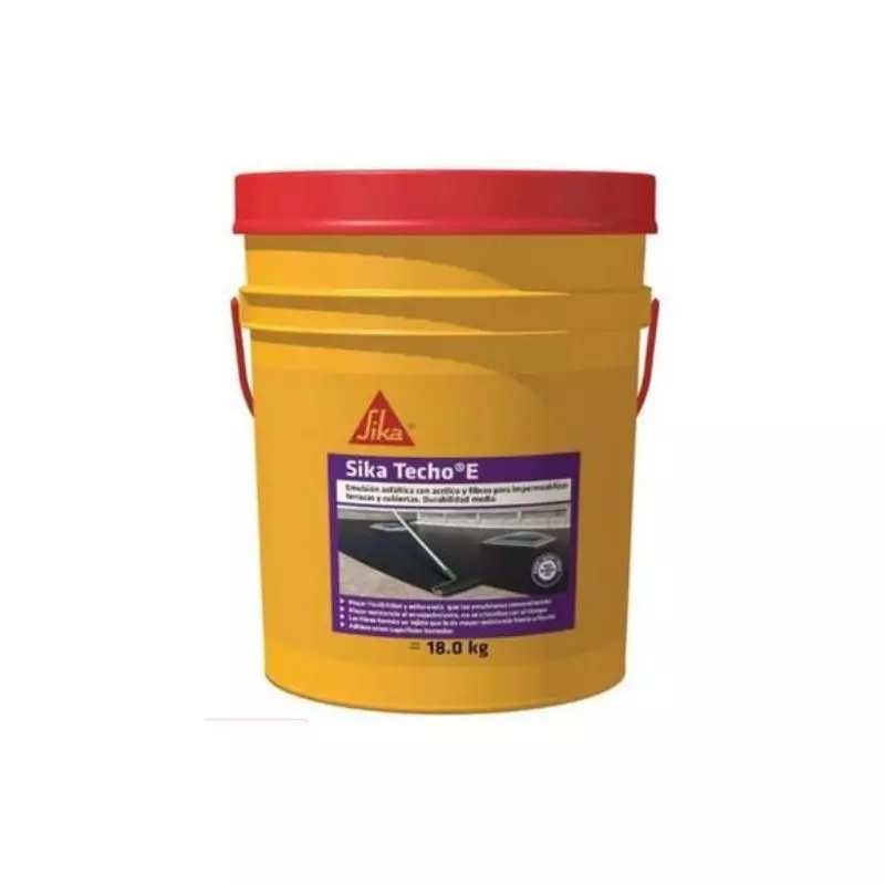 Sika Techo E Impermeabilizante Para Cubierta Y Terraza x 18 Kg Sika Sika Techo E Impermeabilizante Para Cubierta Y Terraza x 18 Kg Sika