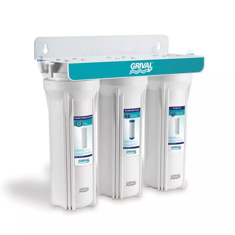 Filtro agua 3 etapa bajo mesón Grival Filtro agua 3 etapa bajo mesón Grival