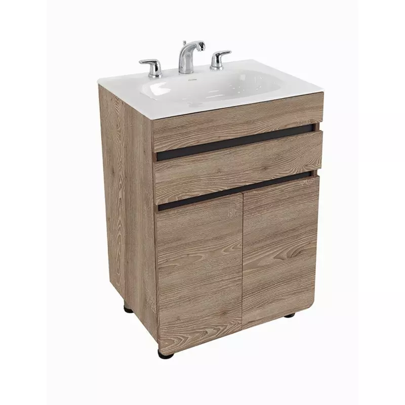 Mueble Aluvia Miel a Piso con Lavamanos 60x45 Corona Mueble Aluvia Miel a Piso con Lavamanos 60x45 Corona