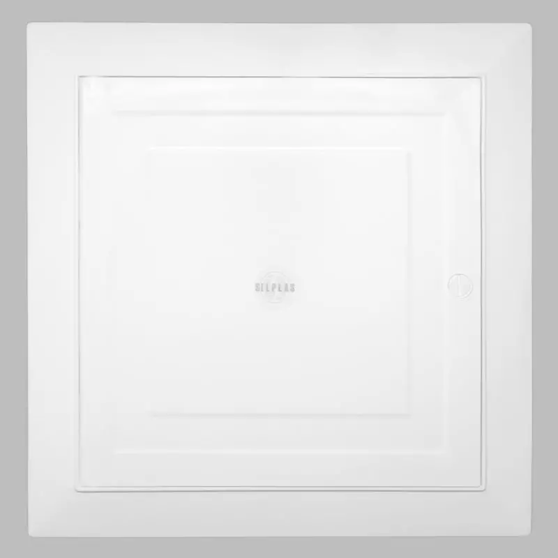 Tapa Registro Con Cierre De Giro De 30X30 Cms Ext. 24,5X24,5 Cms Int. blanca Silplas Tapa Registro Con Cierre De Giro De 30X30 Cms Ext. 24,5X24,5 Cms Int. blanca Silplas