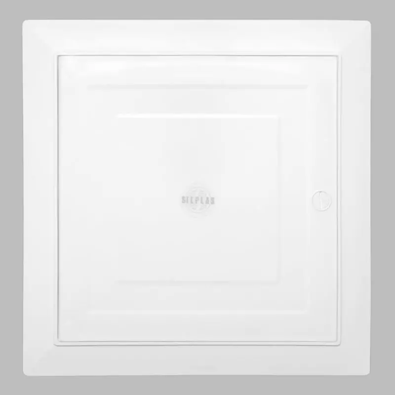 Tapa Registro Con Cierre De Giro De 25X25 Cms Ext. 20,5X20,5 Cms Int. blanca Silplas Tapa Registro Con Cierre De Giro De 25X25 Cms Ext. 20,5X20,5 Cms Int. blanca Silplas