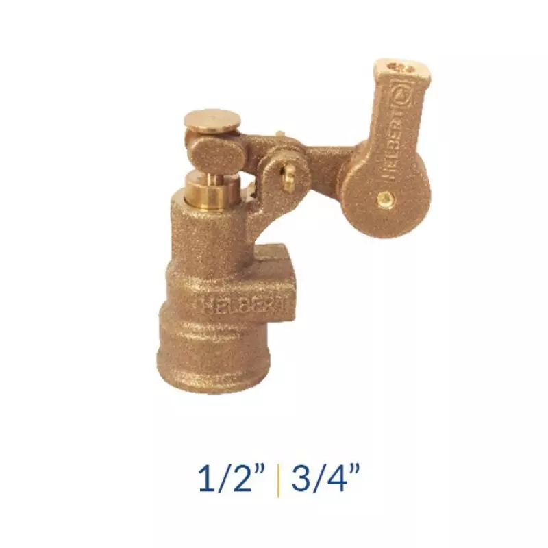 Flotadora en Latón, Diámetro 1/2" Helbert Flotadora en Latón, Diámetro 1/2" Helbert