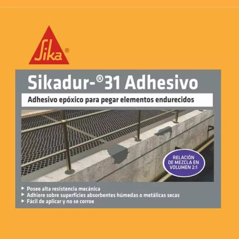 Sikadur 31 Adhesivo Epóxico Gris Pega Material Construcción 2kg Sika Sikadur 31 Adhesivo Epóxico Gris Pega Material Construcción 2kg Sika