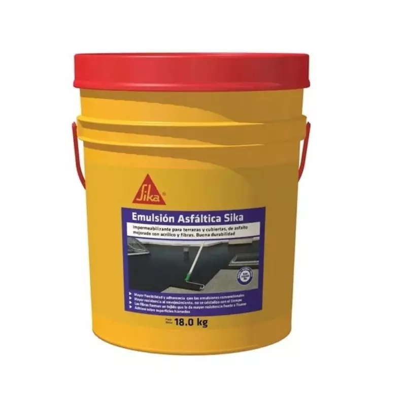 Emulsión Asfáltica Sika 18 Kg Sika Emulsión Asfáltica Sika 18 Kg Sika