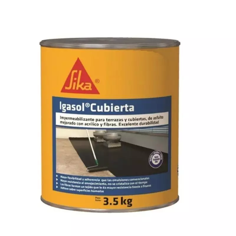 Sika Igasol Cubierta Impermeabilizante Para Cubiertas 3.5kg Sika Igasol Cubierta Impermeabilizante Para Cubiertas 3.5kg