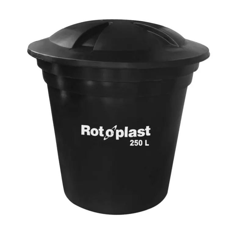 Tanque bicapa 250 litros negro Rotoplast Tanque bicapa 250 litros negro Rotoplast