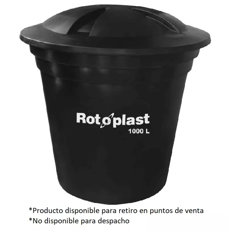 Tanque bicapa 1000 litros negro Rotoplast Tanque bicapa 1000 litros negro Rotoplast