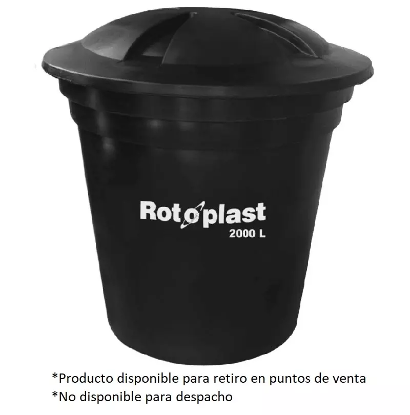Tanque bicapa 2000 litros negro Rotoplast Tanque bicapa 2000 litros negro Rotoplast
