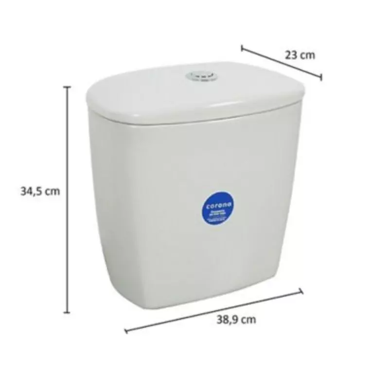 Tanque-Tapa-Grifería Laguna Blanco 4.8 litros Corona Tanque-Tapa-Grifería Laguna Blanco 4.8 litros Corona