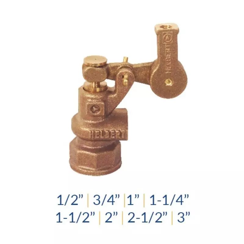 Flotadora HK pesada en Bronce de 3/4" Helbert Flotadora HK pesada en Bronce de 3/4" Helbert