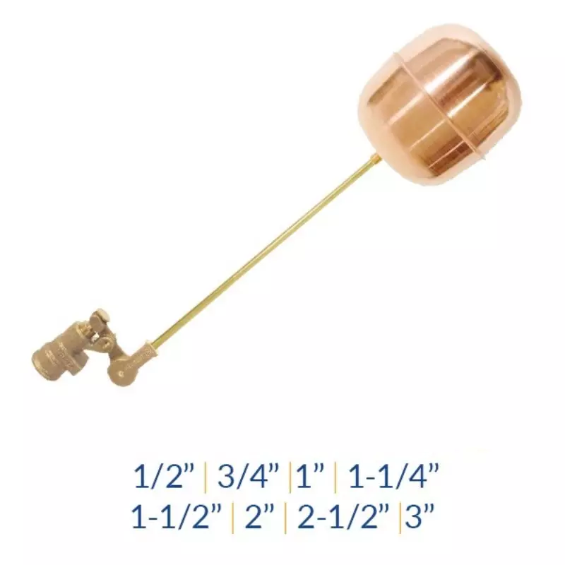 Flotadora en Bronce Completa Bola Cobre 2” Helbert Flotadora en Bronce Completa Bola Cobre 2” Helbert