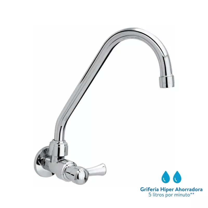 Grifería Lavaplatos Palanca Balta Sencilla Pared Grival Grifería Lavaplatos Palanca Balta Sencilla Pared Grival