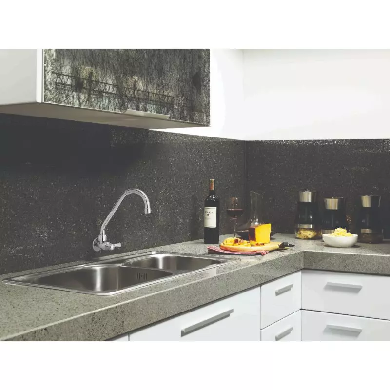 Grifería Lavaplatos Palanca Balta Sencilla Pared Grival Grifería Lavaplatos Palanca Balta Sencilla Pared Grival