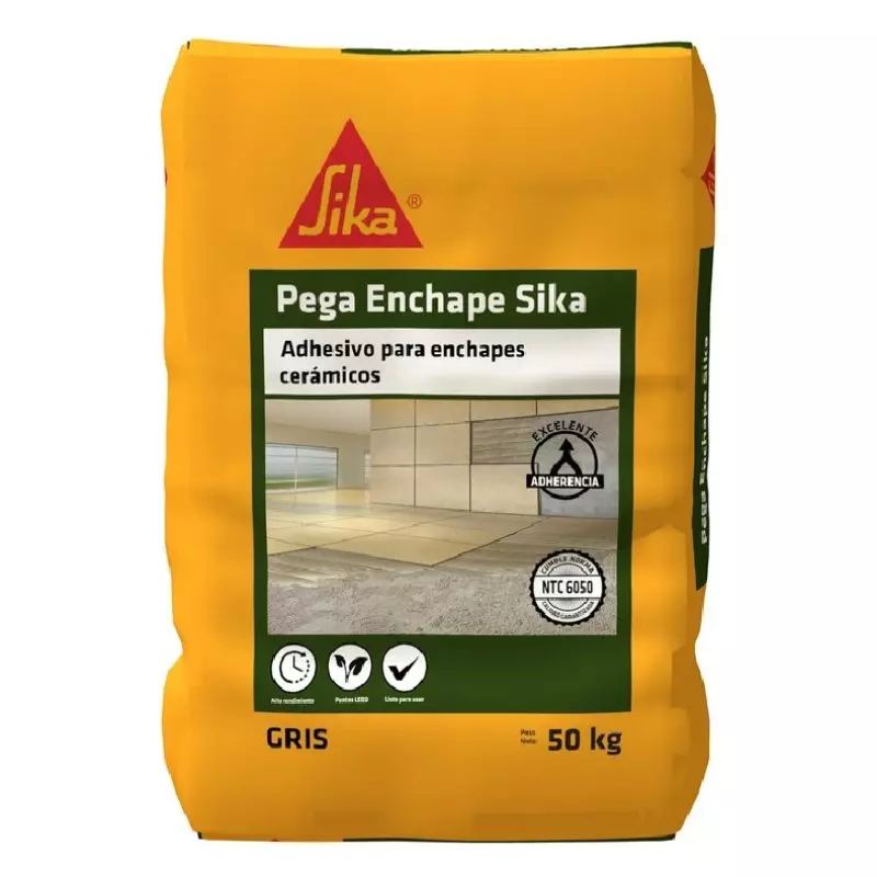Pega enchape gris x 50 Kg Sika Pega enchape gris x 50 Kg Sika