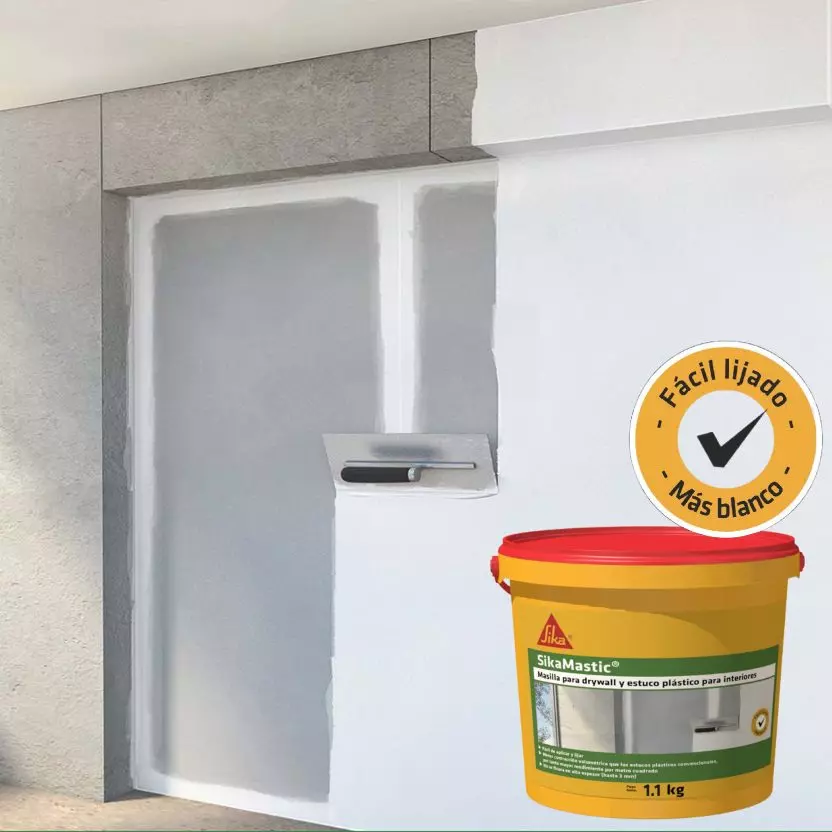 Sikamastic Masilla para Drywall y estuco plástico para interiores x 1.1 Kg Sika Sikamastic Masilla para Drywall y estuco plástico para interiores x 1.1 Kg Sika