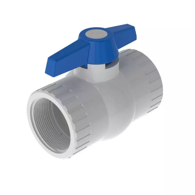 Válvula Bola Roscada Pvc tipo pesada de 1 1/2" PCP Válvula Bola Roscada Pvc tipo pesada de 1 1/2" PCP