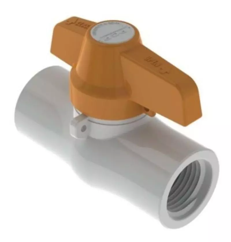 Válvula de bola PVC tipo liviana para roscar 2" PCP Válvula de bola PVC tipo liviana para roscar 2" PCP