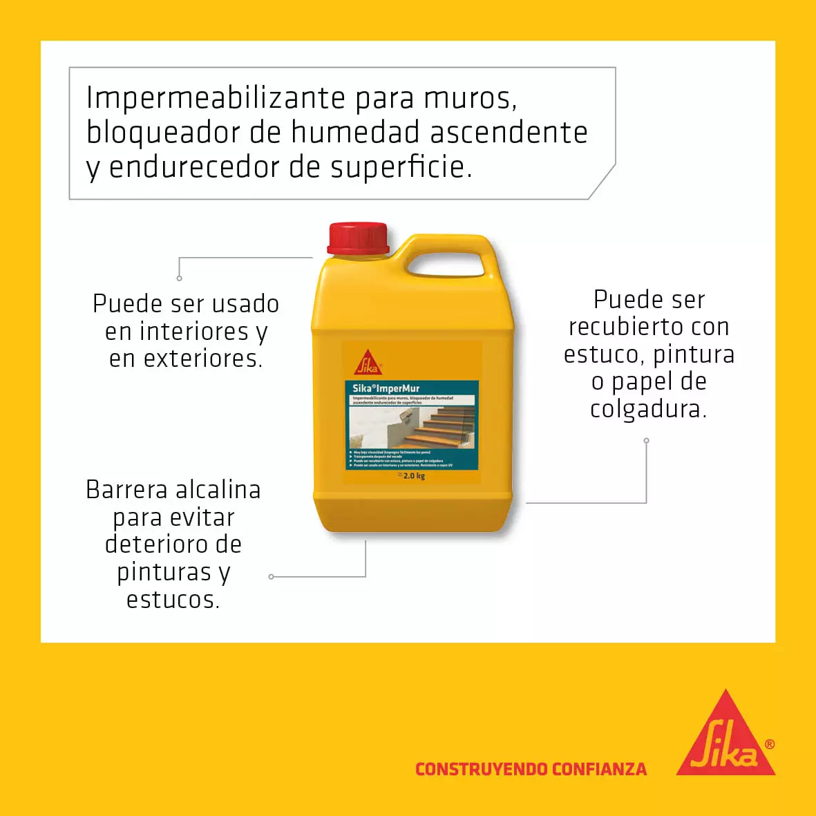 Sika Imper Mur Impermeabilizante para muros x 1 Kg Sika Sika Imper Mur Impermeabilizante para muros x 1 Kg Sika