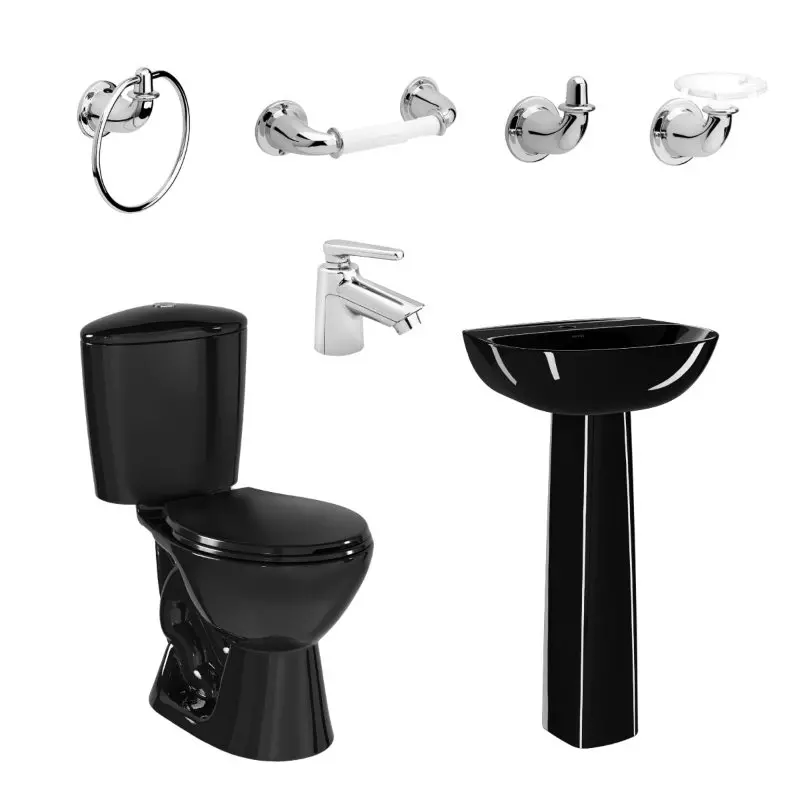 Combo manantial pro redondo botón con pedestal negro Corona Combo manantial pro redondo botón con pedestal negro Corona