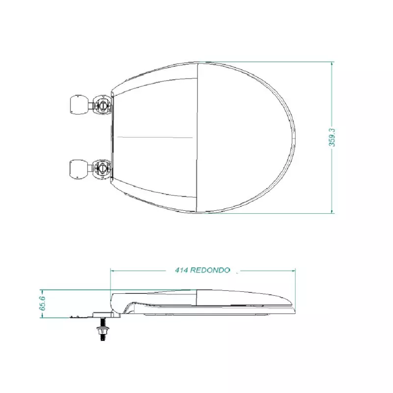 Asiento Aero Redondo Blanco Grival Asiento Aero Redondo Blanco Grival