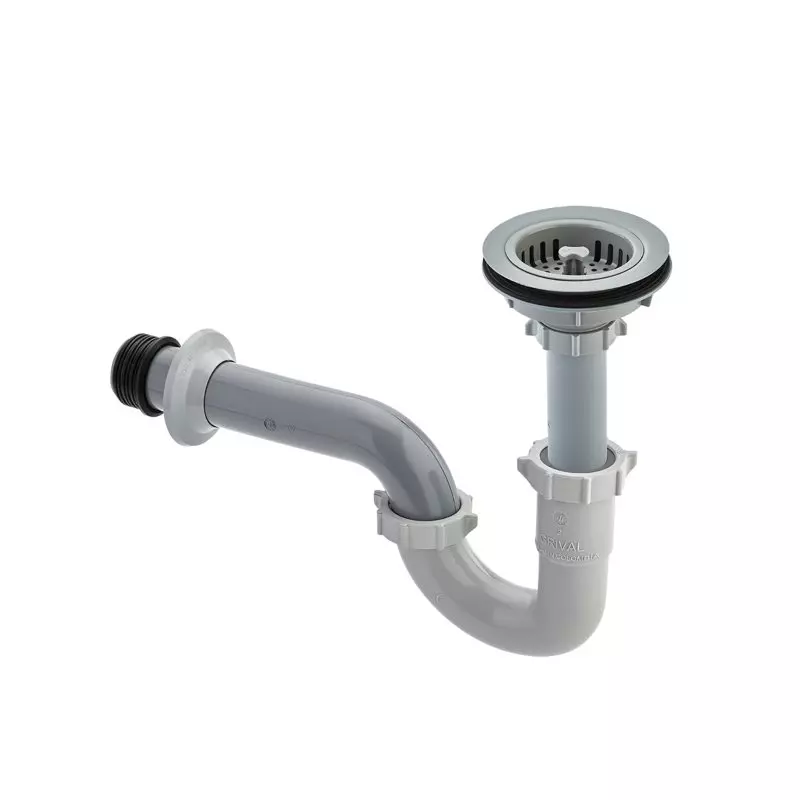 Canastilla 4 pulgadas y sifón en P Grival Canastilla 4 pulgadas y sifón en P Grival