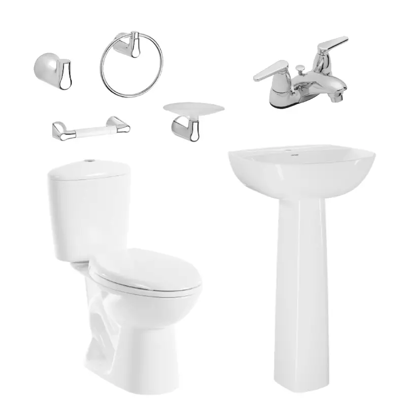 Combo manantial pro alongado botón con pedestal blanco Corona Combo manantial pro alongado botón con pedestal blanco Corona
