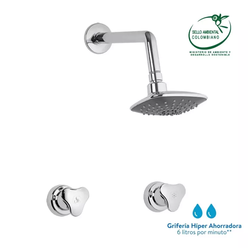 Ducha triceta 8 pulgadas Aluvia Grival Ducha triceta 8 pulgadas Aluvia Grival