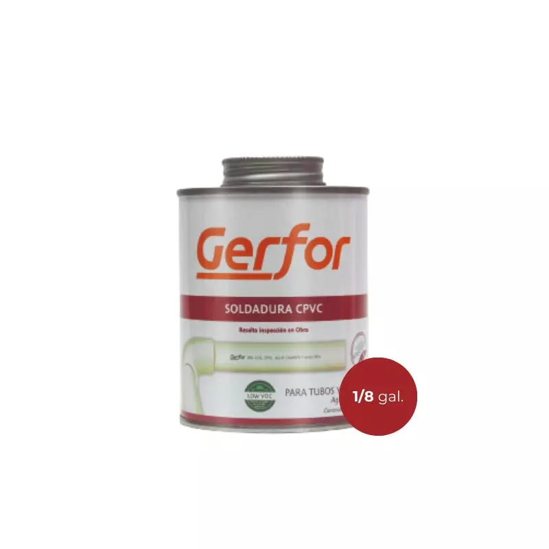 Soldadura Cpvc de 1/8 Galón Gerfor Soldadura Cpvc de 1/8 Galón Gerfor