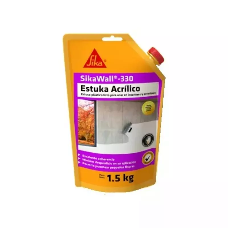 SikaWall-330 Estuka acrílico x 1.5 kg Sika SikaWall-330 Estuka acrílico x 1.5 kg Sika