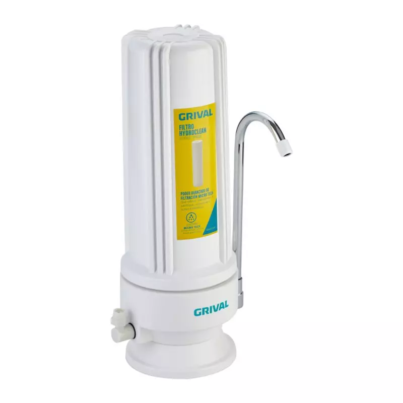 filtro agua 1 etapa grifo sobre mesón Grival filtro agua 1 etapa grifo sobre mesón Grival